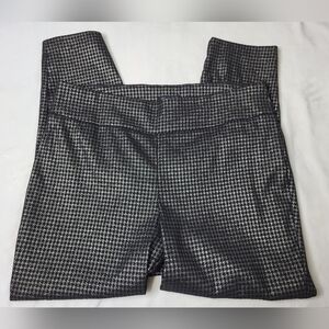 Rachel Zoe Metallic Gold Houndstooth Pants. Size 2XL.